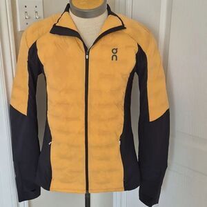 On Running Men's Climate Puffy Jacket Yellow/Black Lightweight Running Jacket XL